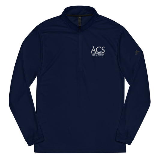 ACS Adidas quarter zip pullover - White Logo