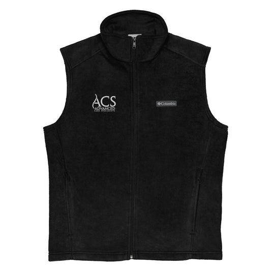 ACS Men’s Columbia fleece vest - White Logo