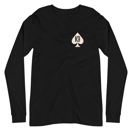K9 ACE OF SPADES (TOPHAT) LONG SLEEVE