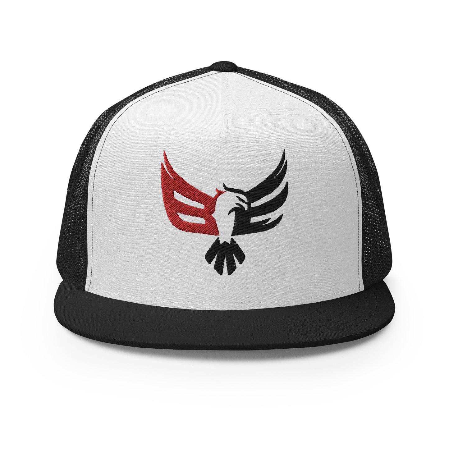 Embroidered Trucker Cap - Red/Blk Logo