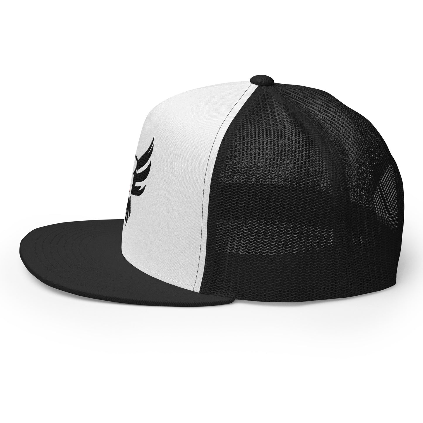 Embroidered Trucker Cap - Red/Blk Logo