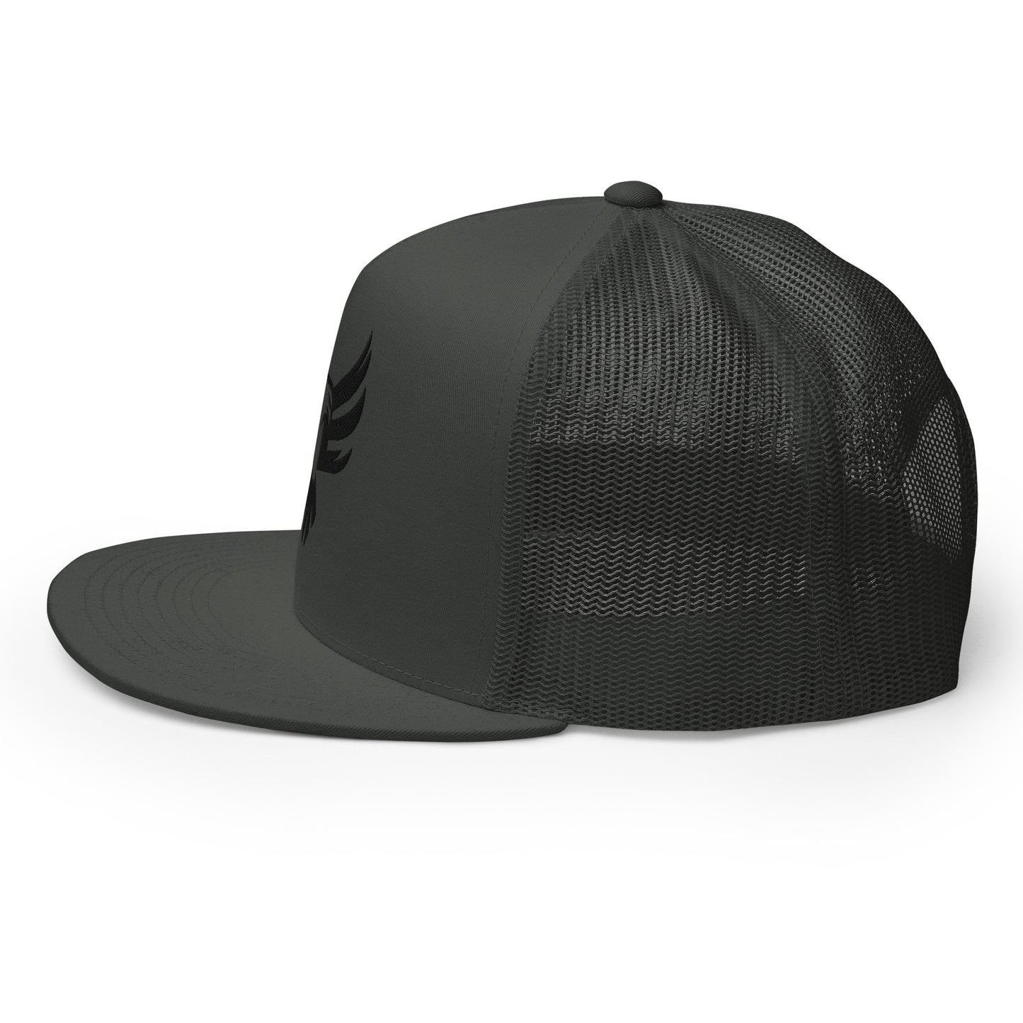 Embroidered Trucker Cap - Red/Blk Logo