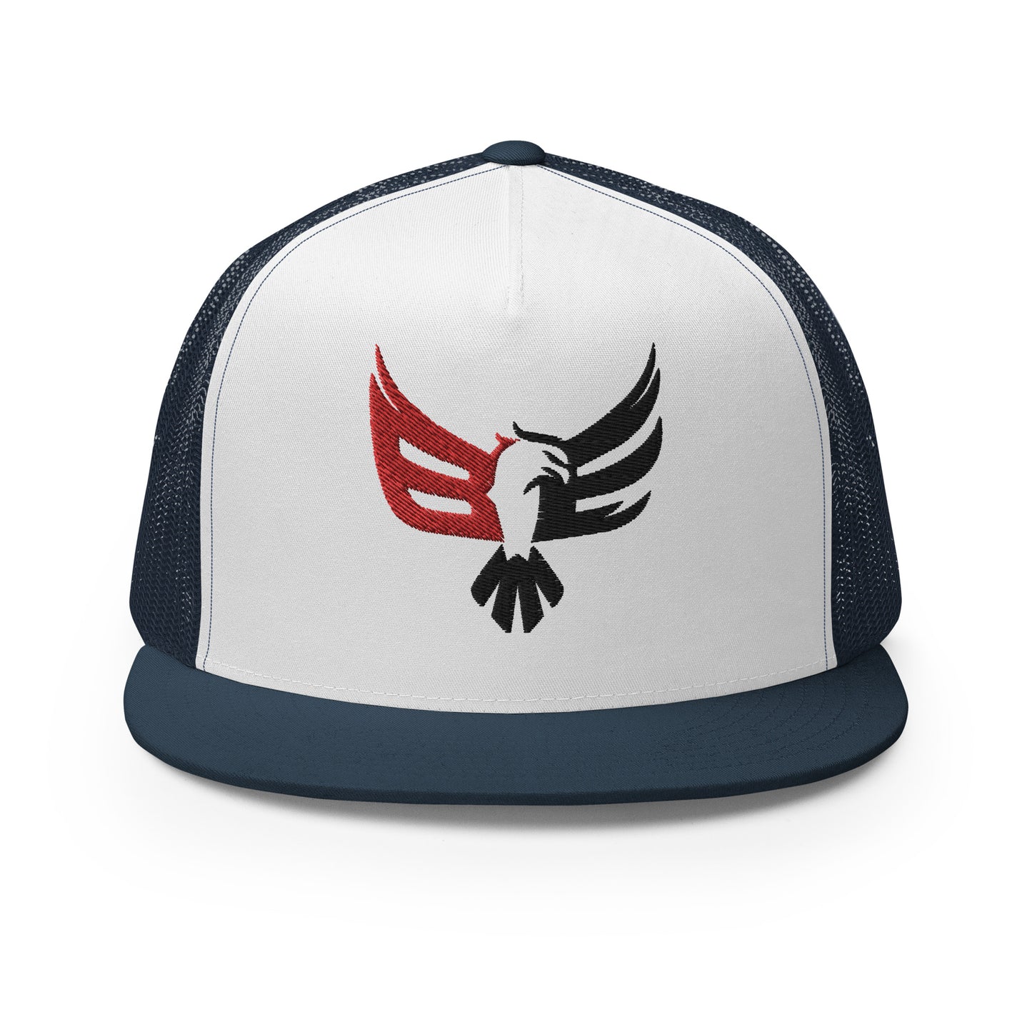 Embroidered Trucker Cap - Red/Blk Logo