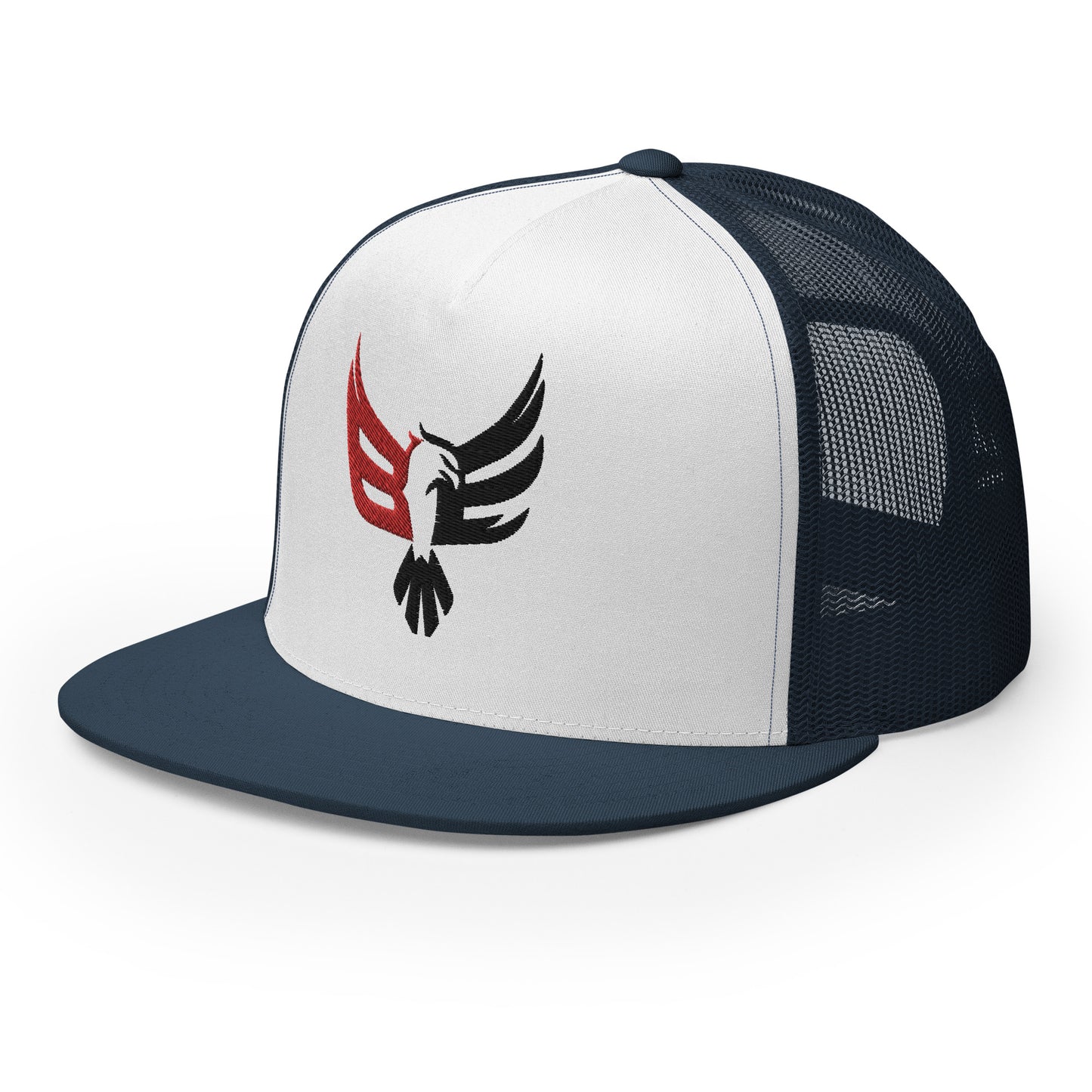 Embroidered Trucker Cap - Red/Blk Logo