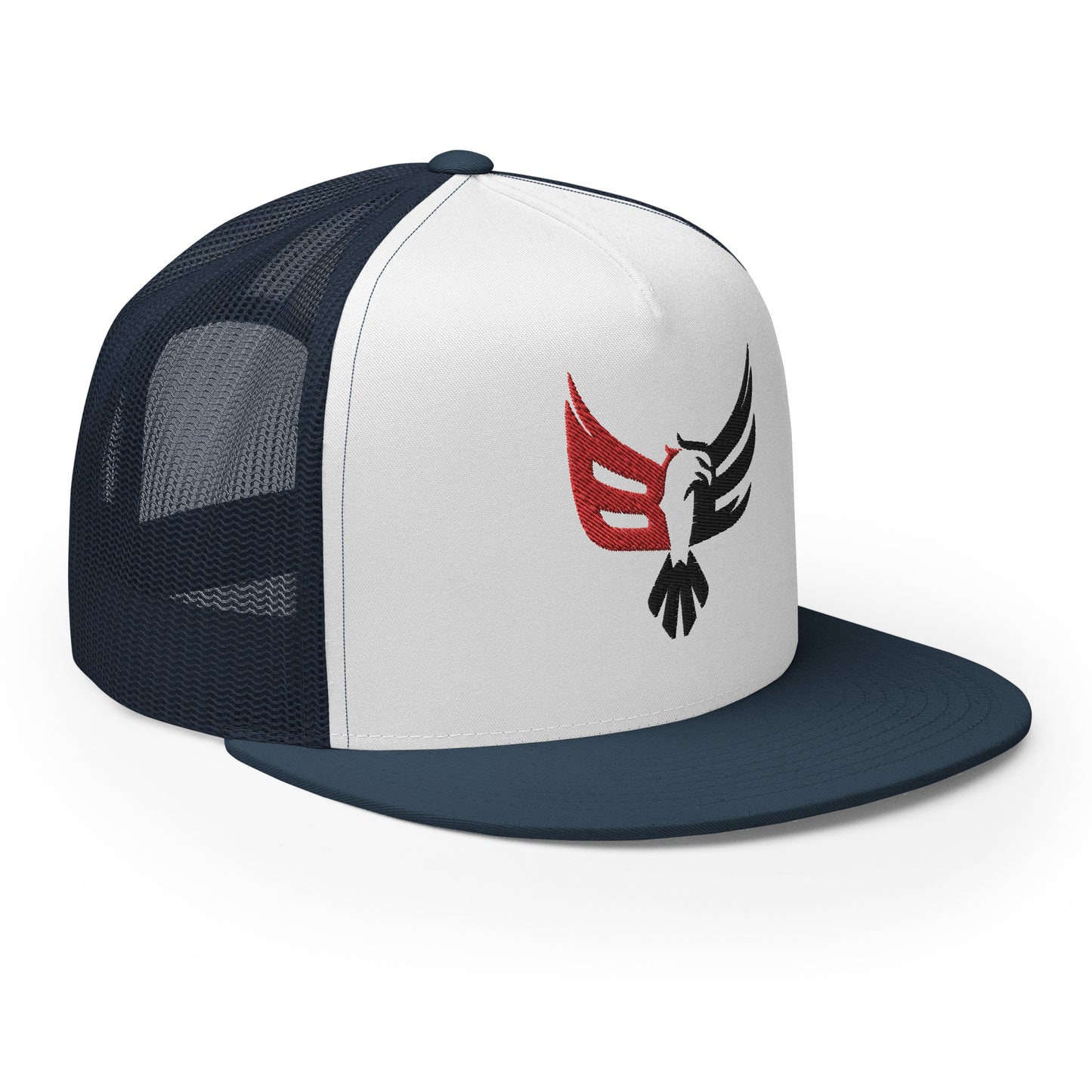 Embroidered Trucker Cap - Red/Blk Logo