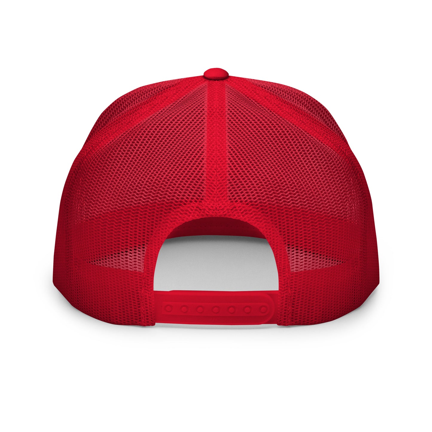Embroidered Trucker Cap - Red/Blk Logo