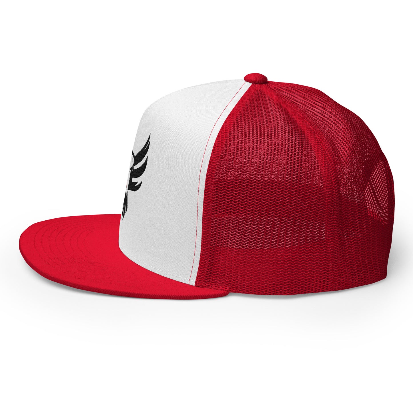 Embroidered Trucker Cap - Red/Blk Logo