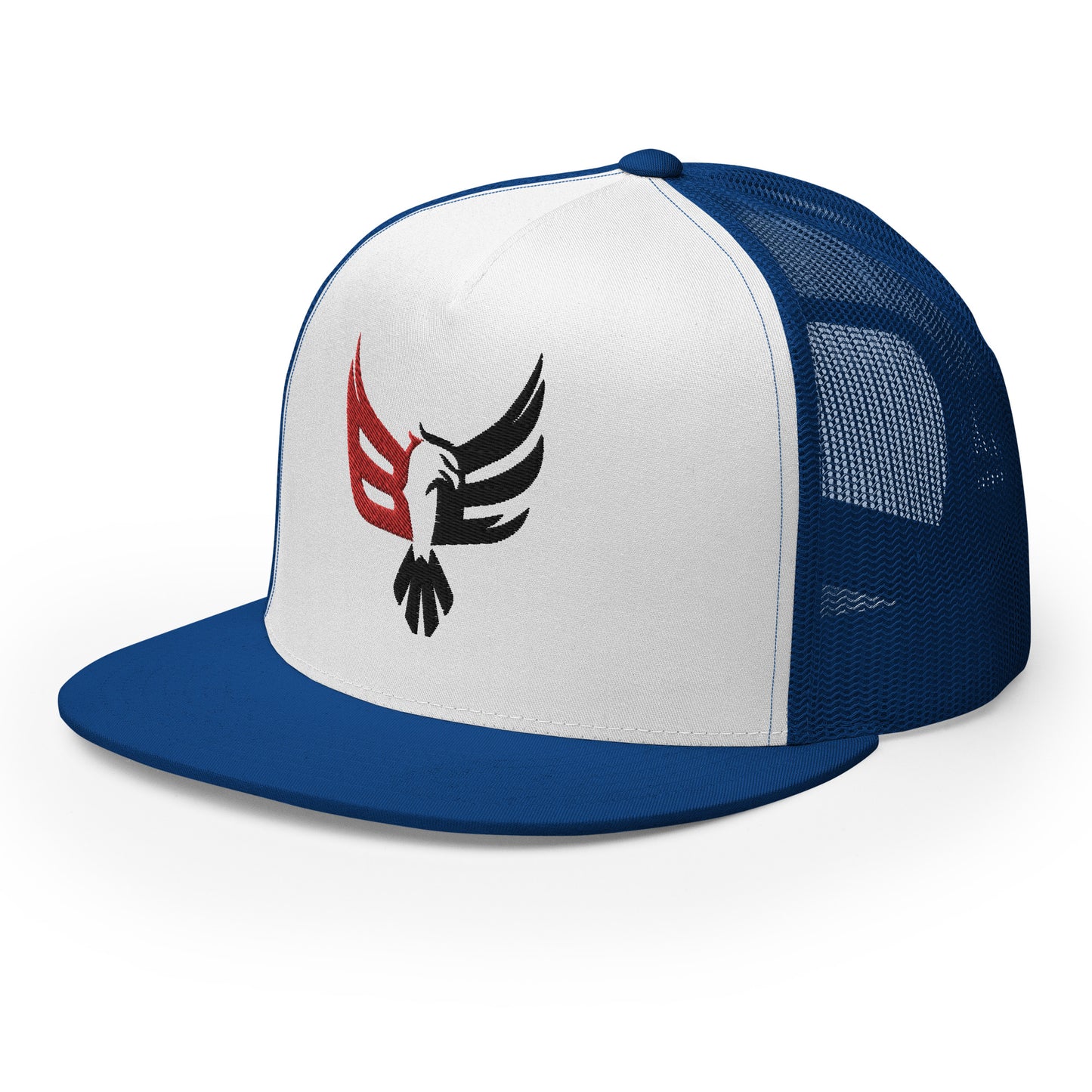 Embroidered Trucker Cap - Red/Blk Logo