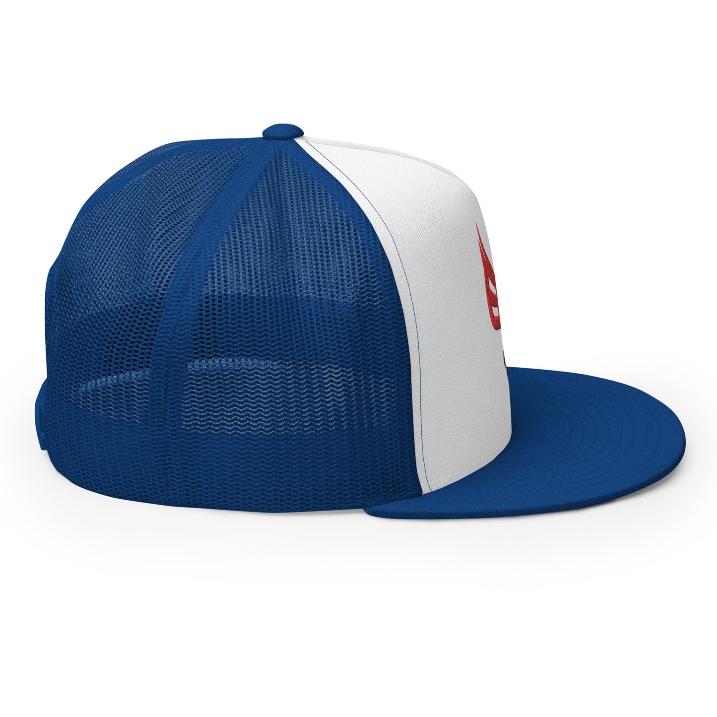 Embroidered Trucker Cap - Red/Blk Logo