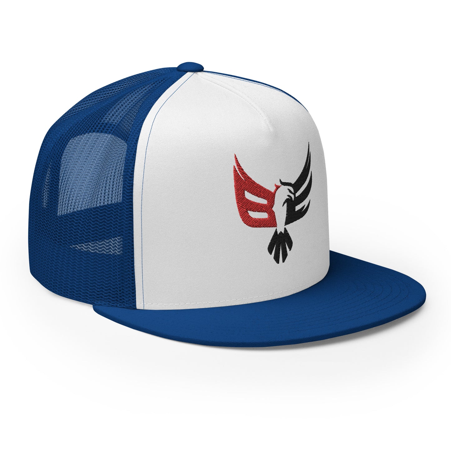 Embroidered Trucker Cap - Red/Blk Logo