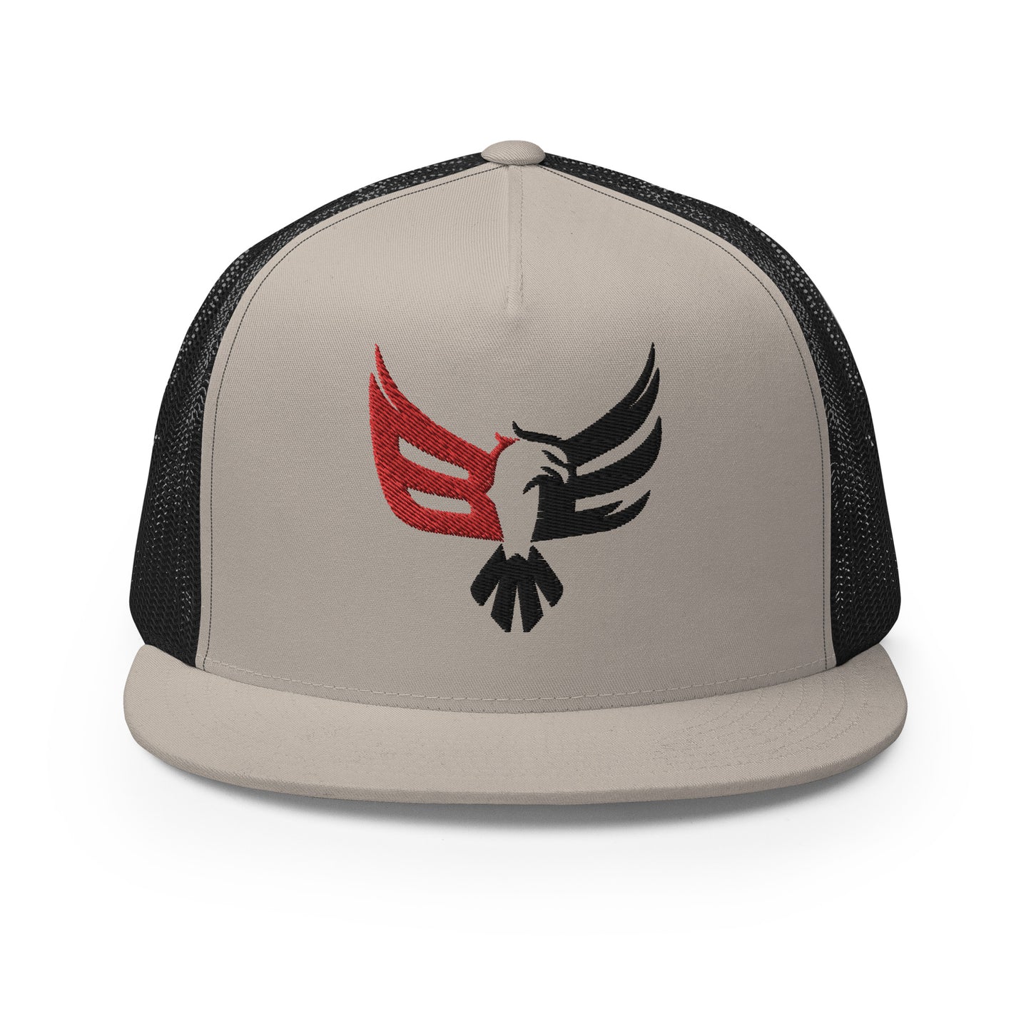 Embroidered Trucker Cap - Red/Blk Logo