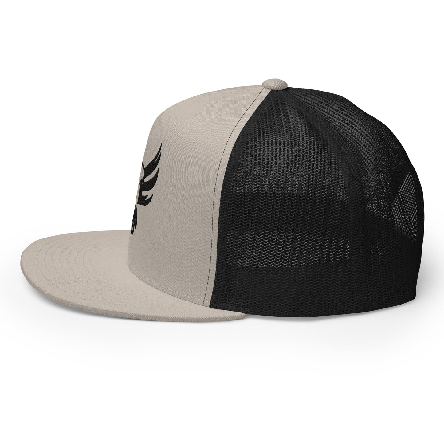 Embroidered Trucker Cap - Red/Blk Logo