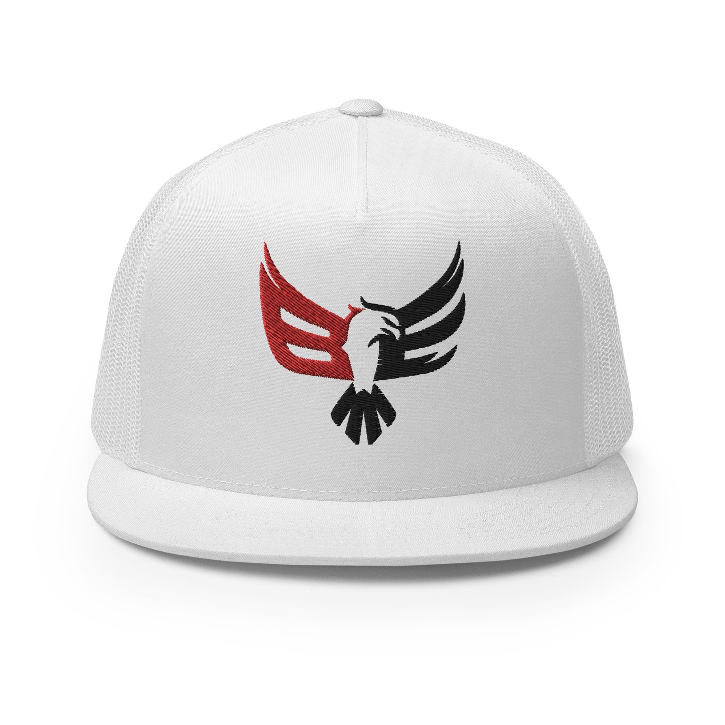 Embroidered Trucker Cap - Red/Blk Logo