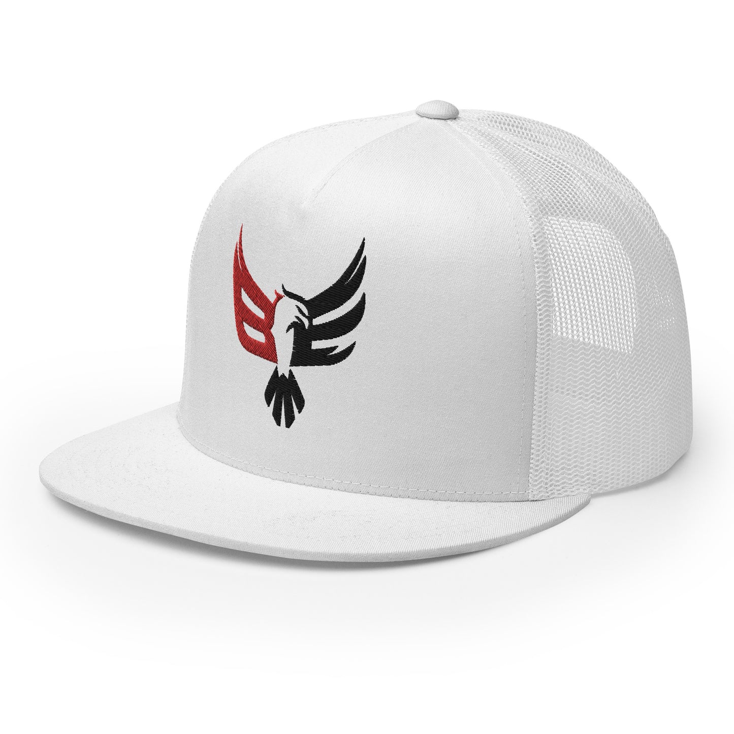 Embroidered Trucker Cap - Red/Blk Logo