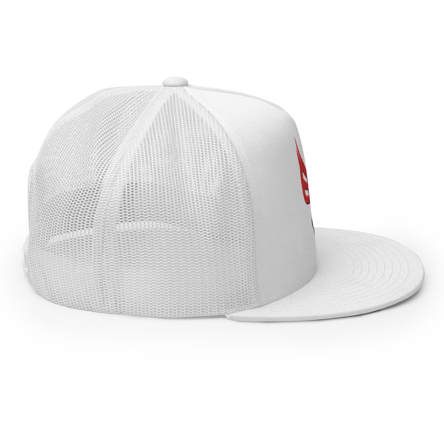 Embroidered Trucker Cap - Red/Blk Logo