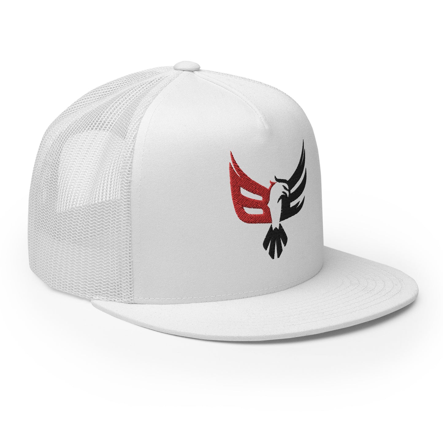 Embroidered Trucker Cap - Red/Blk Logo