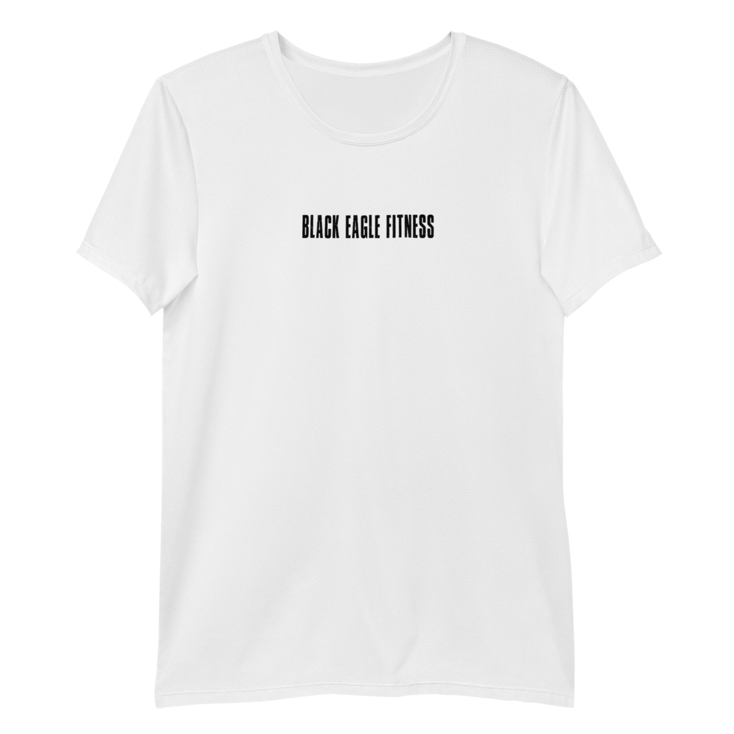 Black Eagle Fitness - White Athletic T-shirt - Red/Blk Logo