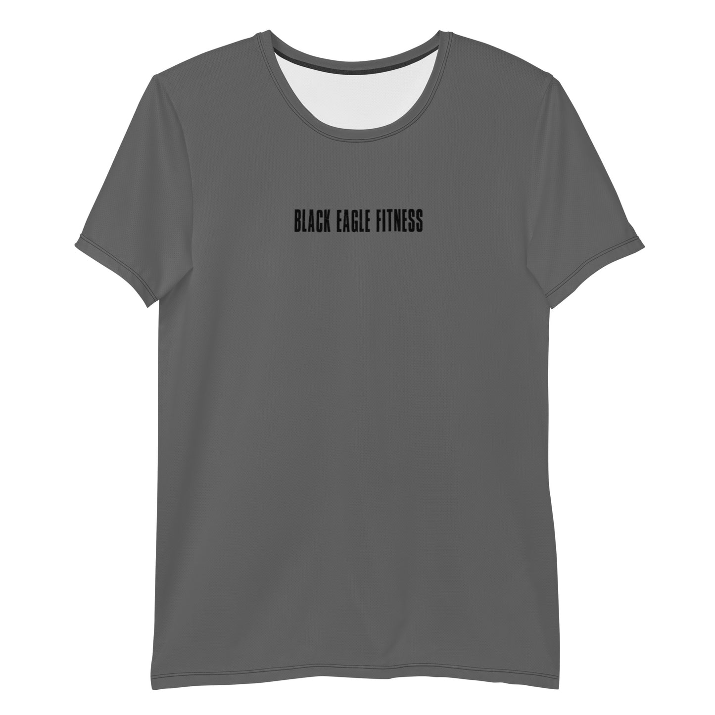 Black Eagle Fitness - Charcoal Athletic T-shirt - Red/Blk Logo