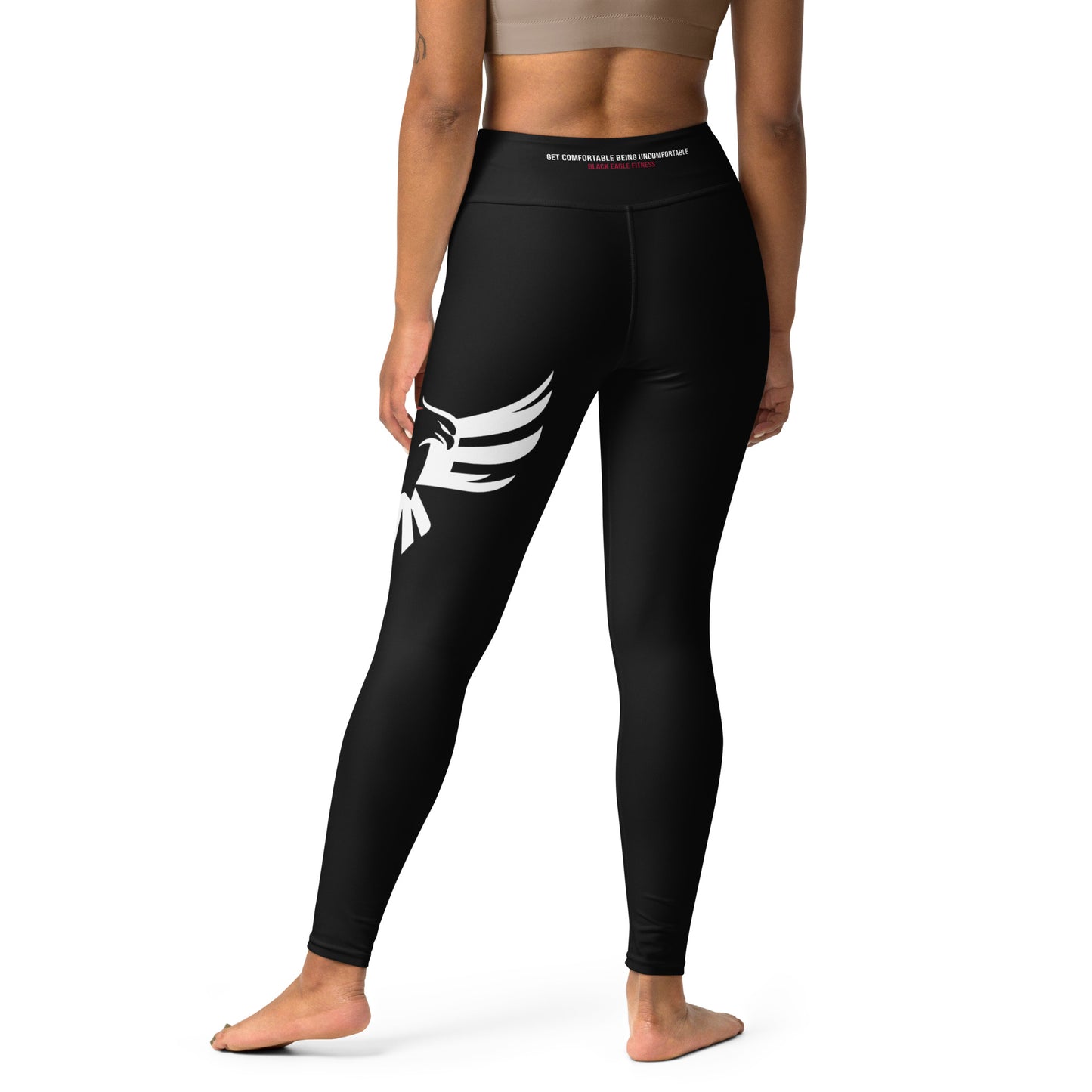 Black Eagle Fitness Leggings - Black - Red/Wht Logo