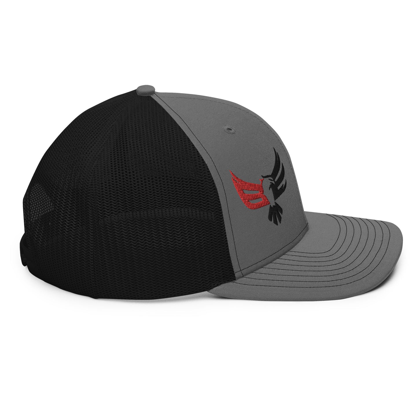 Trucker Cap - Embroidered Red/Blk Logo