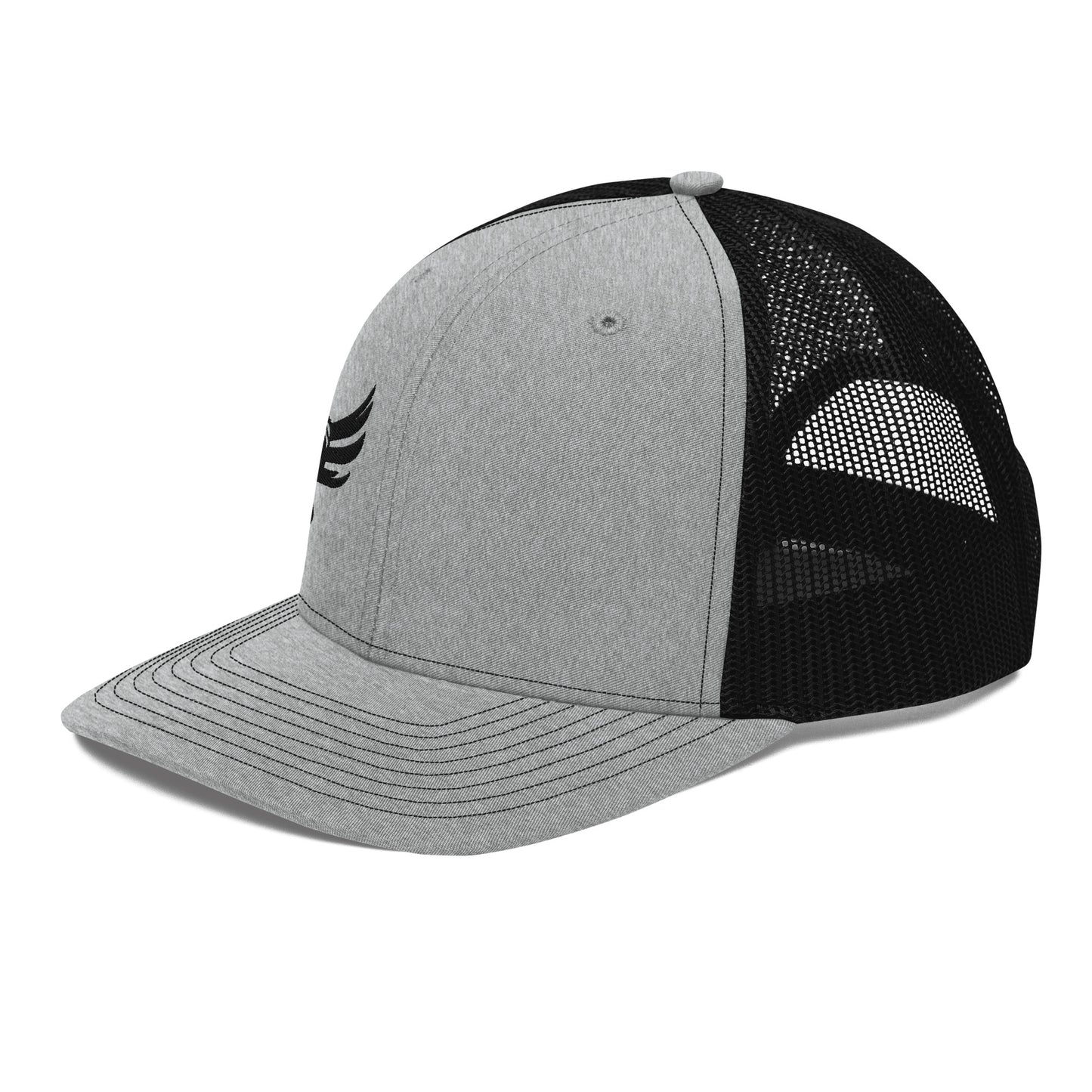 Embroidered Trucker Cap - Red/Blk Logo
