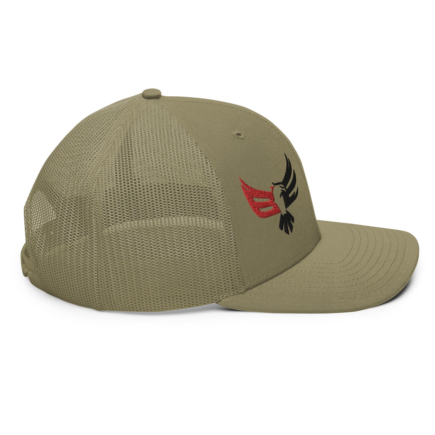 Trucker Cap - Embroidered Red/Blk Logo